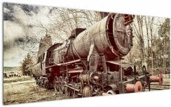 Mivali Tablou cu locomotivă istorică, dintr-o bucată 120x50 cm (V021965V12050)