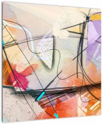 Mivali Tablou - Abstract, pasăre, dintr-o bucată 50x50 cm (V022950V5050)