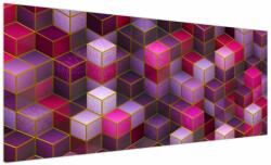 Mivali Tablou - Cuburi violet, dintr-o bucată 250x125 cm (V022699V250125)