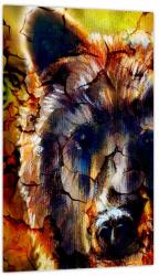 Mivali Tablou - Urs, pictură, dintr-o bucată 20x30 cm (V023876V2030)
