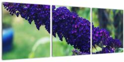 Mivali Tablou cu floare albastră, din trei bucăți 90x30 cm (V020444V9030)