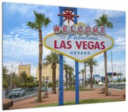 Mivali Tablou pe sticlă - Las Vegas, dintr-o bucată 70x50 cm pe sticlă (V023122V7050GD)