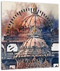 Mivali Tablou - Akshardham, New Delhi, India (cu ceas), dintr-o bucată 30x30 cm cu ceas (V023012V3030C)