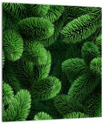 Mivali Tablou pe sticlă - Ramuri de conifere, dintr-o bucată 30x30 cm pe sticlă (V022922V3030GD)