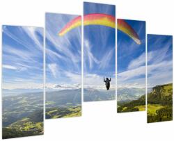 Mivali Tablou - Paragliding, din cinci bucăți 125x90 cm (V023807V12590)