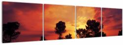 Mivali Tablou apus de soare, din patru bucăți 160x40 cm (V021532V16040)
