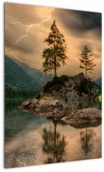 Mivali Tablou - lacul în munți, dintr-o bucată 50x70 cm (V020080V5070)