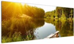 Mivali Tablou - Lac la munte, dintr-o bucată 145x58 cm (V022511V14558)