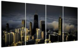 Mivali Tablou cu oraș în nori, din patru bucăți 160x80 cm (V020337V16080)