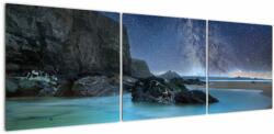 Mivali Tablou cu plaja, din trei bucăți 150x50 cm (V020190V15050)