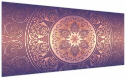 Mivali Tablou - Mandala pe gradient violet, dintr-o bucată 200x100 cm (V023593V200100)