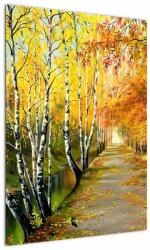 Mivali Tablou - Alee romantică de-a lungul apei, pictură în ulei, dintr-o bucată 50x70 cm (V023240V5070)