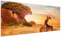 Mivali Tablou Girafe în Africa, dintr-o bucată 250x125 cm (V022363V250125)