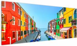 Mivali Tablou - Insula Burano, Veneția, Italia, dintr-o bucată 145x58 cm (V022522V14558)