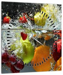 Mivali Tablou - Fructe (cu ceas), dintr-o bucată 30x30 cm cu ceas (V023290V3030C)