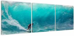 Mivali Tablou - Surfer în valuri, din trei bucăți 120x40 cm (V022714V12040)