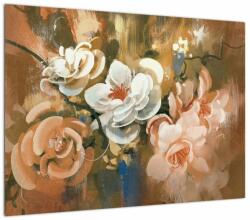 Mivali Tablou -Buchet de flori pictat, dintr-o bucată 70x50 cm (V022001V7050)