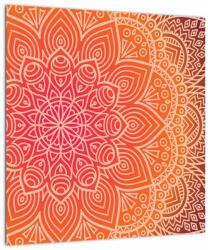 Mivali Tablou pe sticlă - Mandala artă, dintr-o bucată 40x40 cm pe sticlă (V022781V4040GD)