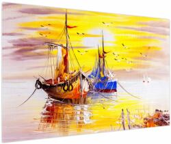 Mivali Tablou - Pictură barcă, dintr-o bucată 120x80 cm (V023844V12080)