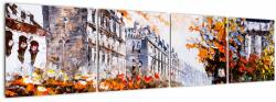 Mivali Tablou - Viața în oraș, din patru bucăți 160x40 cm (V021995V16040)