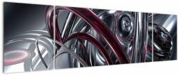 Mivali Tabloul cu abstracție gri, din trei bucăți 170x50 cm (V020094V17050)