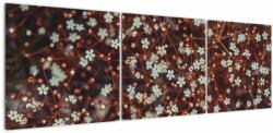 Mivali Tablou cu floare de nu mă uita, din trei bucăți 150x50 cm (V020811V15050)