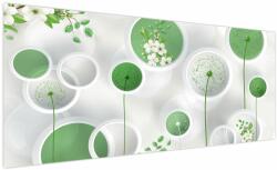 Mivali Tablou - Flori în cercuri, dintr-o bucată 250x125 cm (V022919V250125)