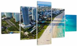 Mivali Tablou - Miami, Florida, din cinci bucăți 125x70 cm (V022482V12570)