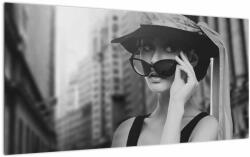 Mivali Tablou pe sticlă cu femeie, dintr-o bucată 100x50 cm pe sticlă (V022257V10050GD)