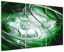 Mivali Tabloul abstract verde, din trei bucăți 120x80 cm (V020071V120803PCS)