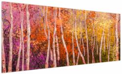 Mivali Tablou - Pădurea colorată, dintr-o bucată 250x125 cm (V023176V250125)