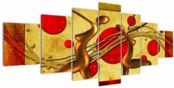Mivali Tablou abstract cu două femei, din șapte bucăți 210x100 cm (V022071V210100)