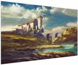 Mivali Tablou - Castelul medieval, dintr-o bucată 150x100 cm (V022936V150100)