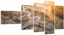 Mivali Tablou - Răsărit la Meander, din cinci bucăți 110x60 cm (V023025V11060)