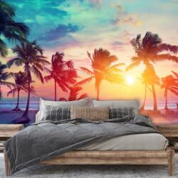 Mivali Fototapet - Apus de soare tropical, vlies, 245x170 cm (T100364TQ5)