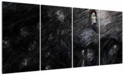 Mivali Tablou - Tristețe și renunțare, din patru bucăți 160x80 cm (V022011V16080)
