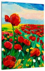 Mivali Tablou - Câmp cu maci, dintr-o bucată 30x40 cm (V023365V3040)
