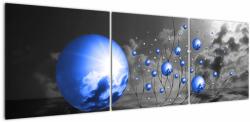 Mivali Tabloul bilelor albastru închis, din trei bucăți 150x50 cm (V020110V15050)