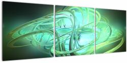 Mivali Tabloul cu abstracție verde, din trei bucăți 120x40 cm (V020063V12040)