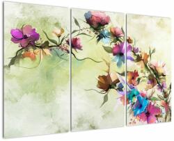 Mivali Tablou - Pictua cu flori, din trei bucăți 120x80 cm (V022120V120803PCS)