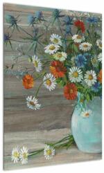 Mivali Tablou - Pictură în ulei, flori de câmp, dintr-o bucată 50x70 cm (V022943V5070)