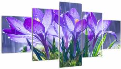 Mivali Tablou cuflori în ploaie, din cinci bucăți 150x80 cm (V020707V150805PCS)