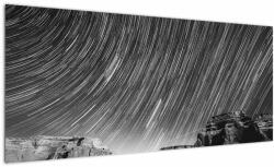 Mivali Tablou albnegru cu cerul și stele, dintr-o bucată 100x40 cm (V020825V10040)