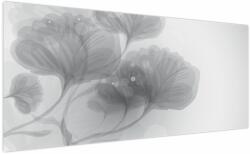 Mivali Tablou - Flori în nuanțe gri, dintr-o bucată 200x100 cm (V023551V200100)