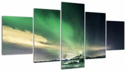 Mivali Tablou cu Aurora Borealis, din cinci bucăți 150x80 cm (V021133V150805PCS)
