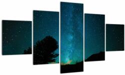 Mivali Tablou cu cerul nocturn și stele, din cinci bucăți 125x70 cm (V021100V12570)