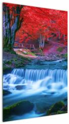 Mivali Tablou - Cascada în pădurea roșie, dintr-o bucată 60x90 cm (V023169V6090)