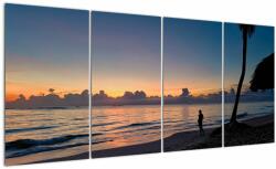 Mivali Tablou femeii pe plajă, din patru bucăți 160x80 cm (V020204V16080)