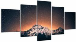 Mivali Tablou cu cerul nocturn cu munți, din cinci bucăți 150x80 cm (V021206V150805PCS)