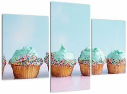 Mivali Tablou cu cupcakes, din trei bucăți 90x60 cm (V021261V90603PCS)